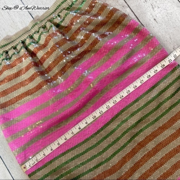 J.Crew Collection multi striped sequin midi skirt *Shop@iAmWarrior - Picture 14 of 17